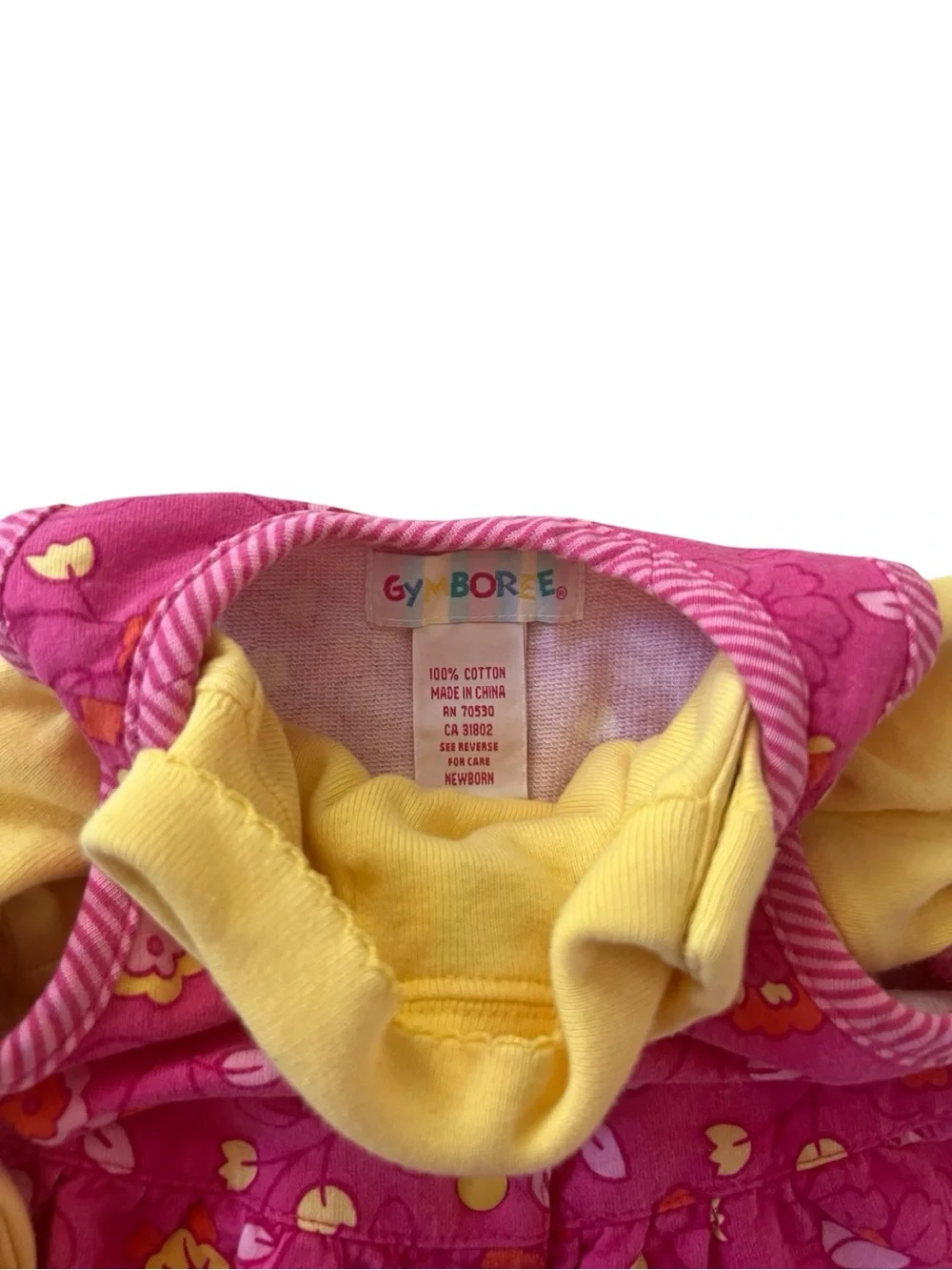 Gymboree rainbow tag
